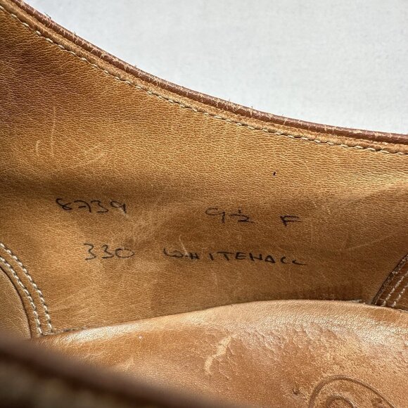 Crockett & Jones Whitehall Mens Size US 10.5 (UK 9.5) Oxfords Brown Leather 330 - Picture 9 of 9